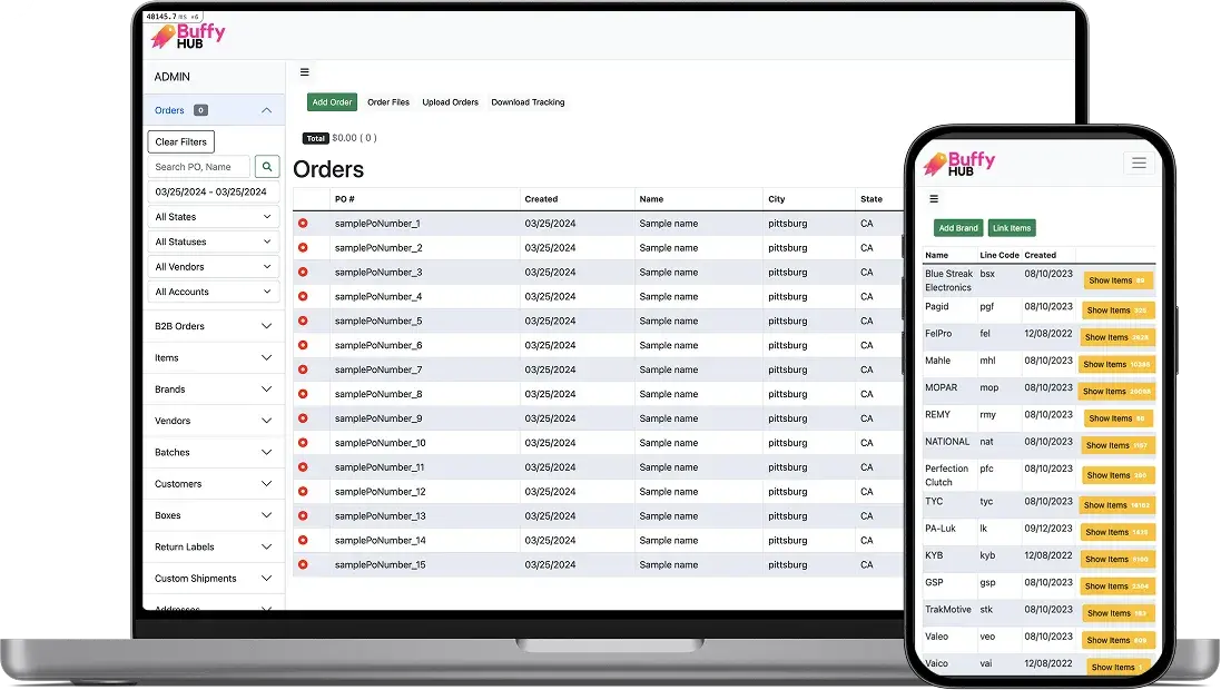 BuffyHub product mockup